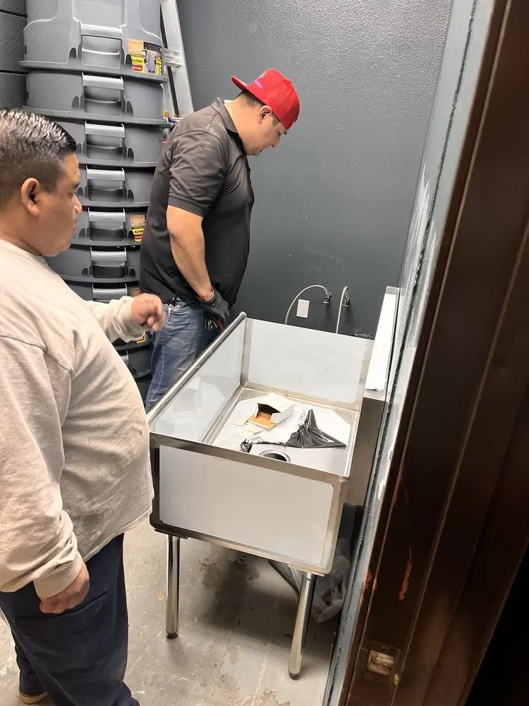 Commercial plumbing and sink installation in Lindenhurst